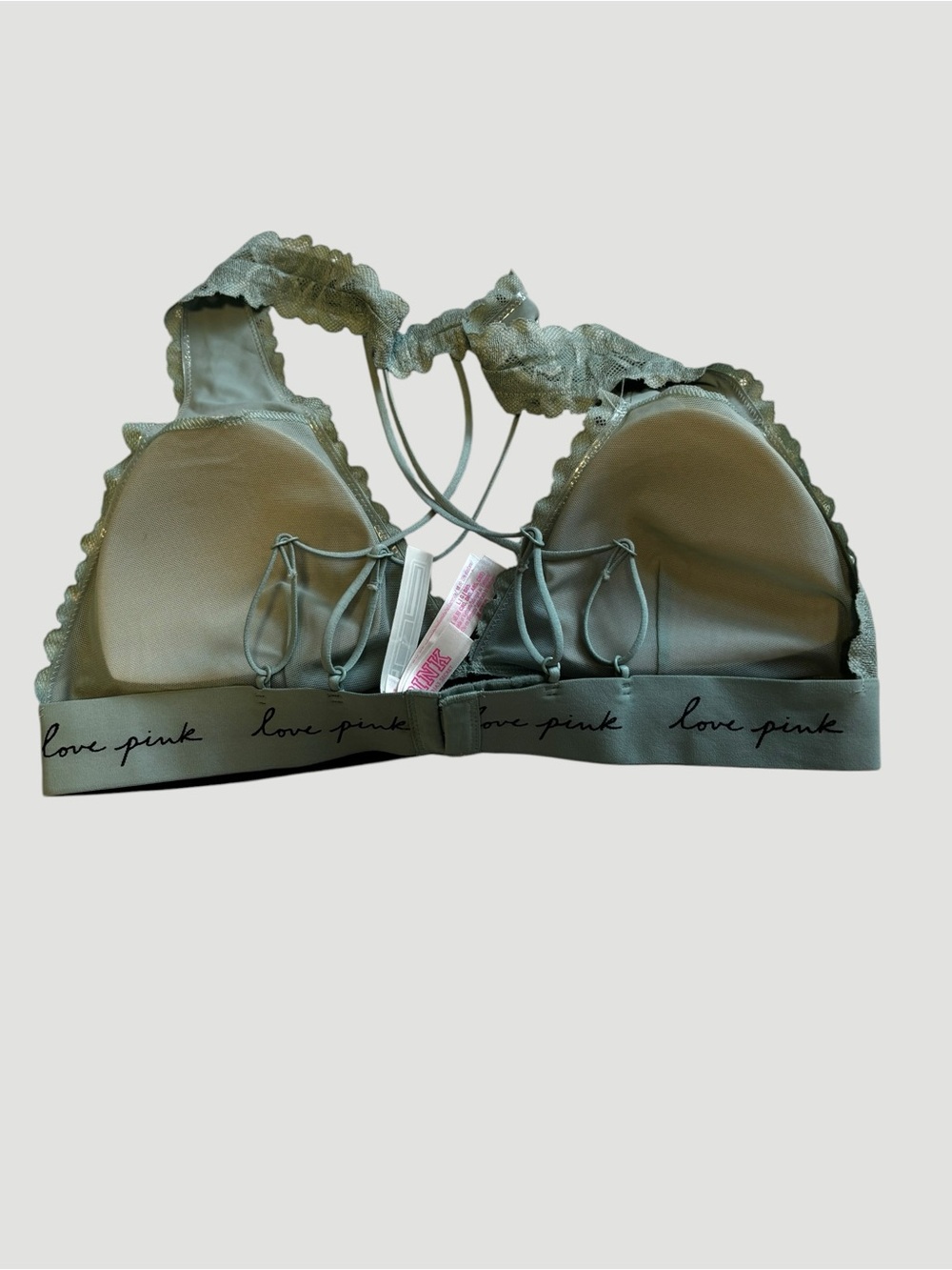 PINK Victoria's Secret Lace Bralette in Dusty Sage - Picture 5 of 5